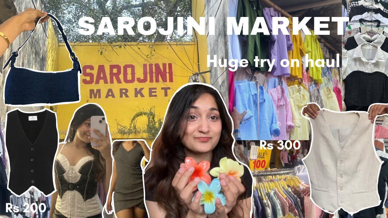 HUGE Sarojini Nagar try on haul!!! Summer collection 🍉🛍️everything under 300!!!!