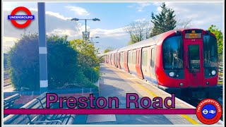 Fast & Stopping Metropolitan Line Trains at Preston Road Station!  LU (24/04/2024)