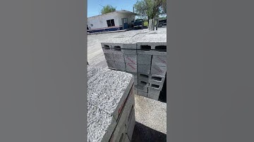 6 in. x 8 in. x 16 in. Gray concrete ROCKFACE FERROBLOCK #6 Commercial project