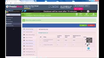 Prestashop Return manager module (Manage return policies)