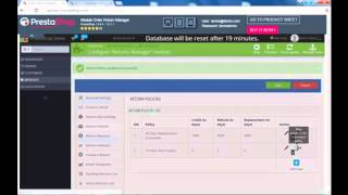 Prestashop Return manager module (Manage return policies)