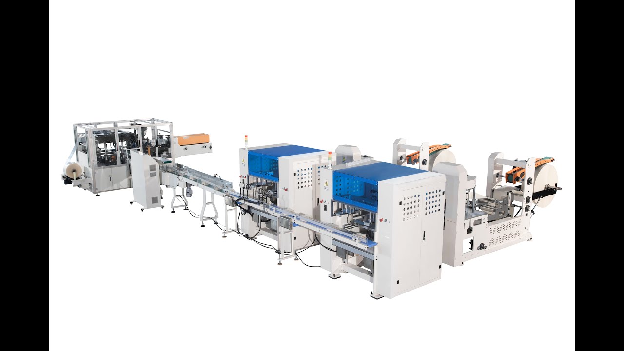 Fully Automatic Napkin Paper Machine Production Line - YouTube