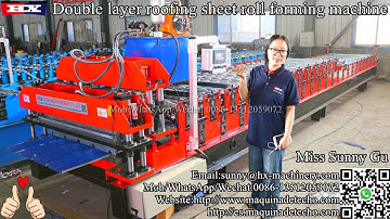 Europe double layer roofing sheet roll forming machine