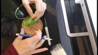 How to make a cork coaster with a sharpie and vinyl stencil