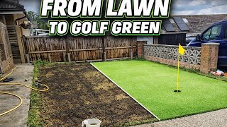 Golf green project - Full lawn Renovation step by step