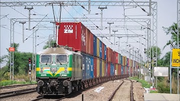 High Rise Pantograph V/S Double Stack Container | Wag9 Locomotive | Indian Railways