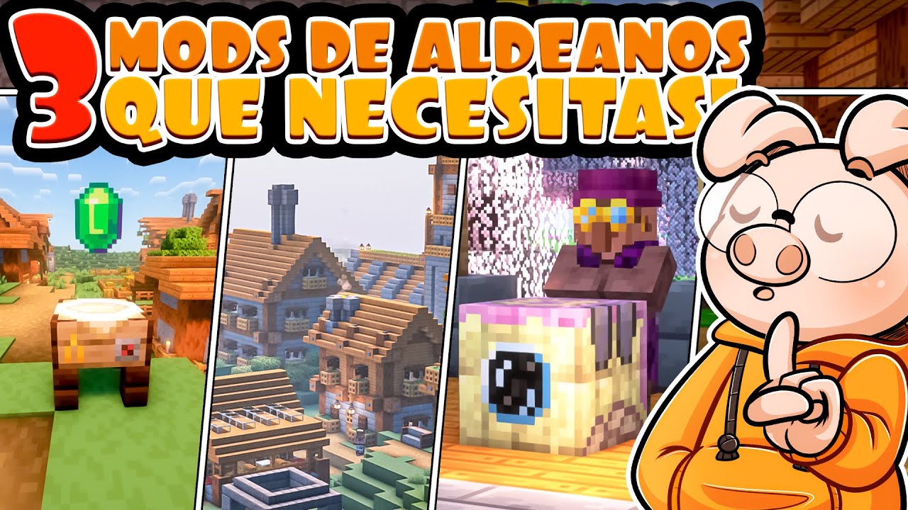 3 INCREIBLES MODS para mejorar ALDEANOS que tienes que PROBAR!!!