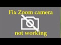 How to fix zoom camera not working