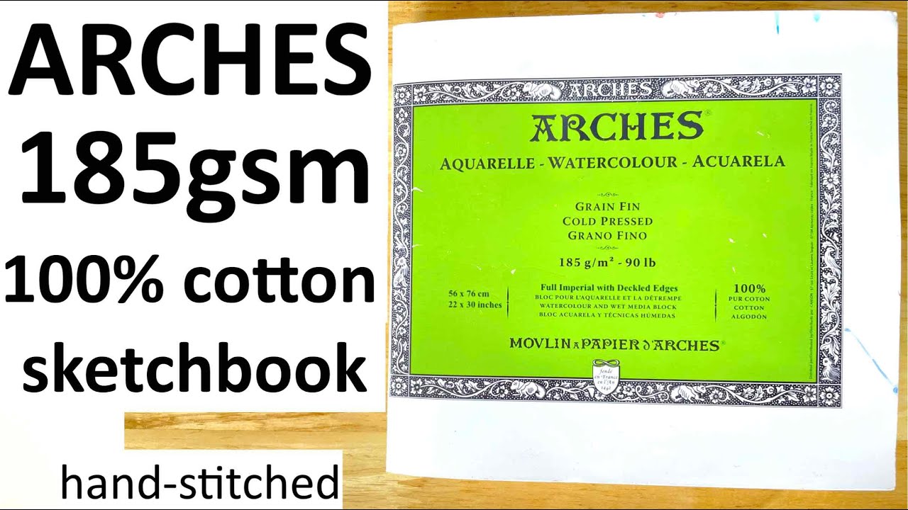 Arches Rough Cold Pressed Watercolor Paper - Full Sheet (185gsm or