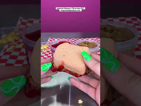 PBJ SLIME KIT TESTING 🥜🍓🥪 #slime #slimeshop #asmr