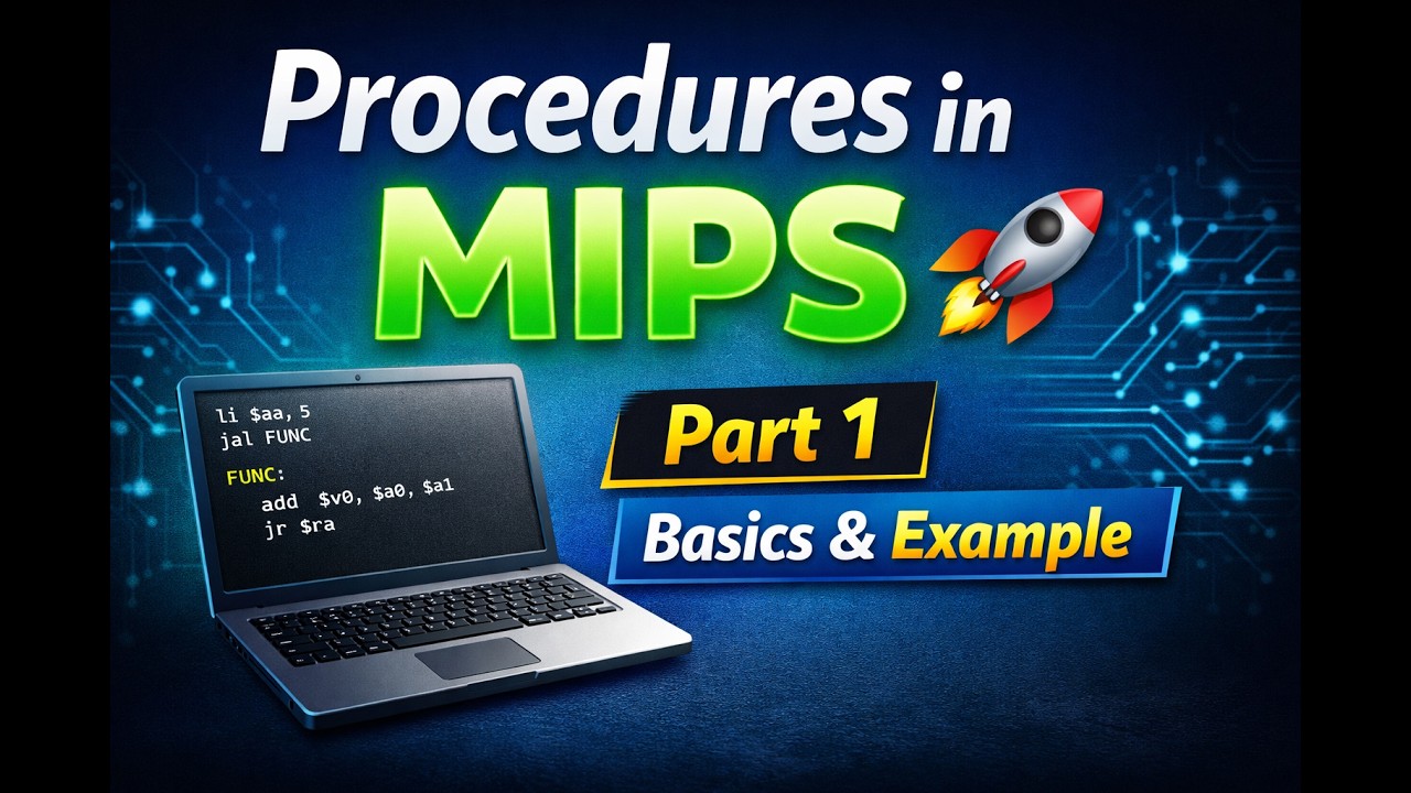 MIPS Procedures for Beginners 🚀 (Part 1) | Beginner to Practice - YouTube