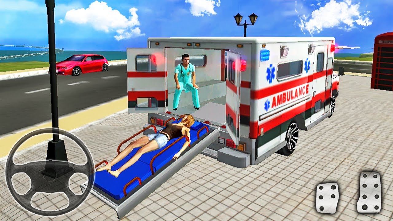 Beach Guard Ambulance & Helicopter Rescue Flight - Android Gameplay