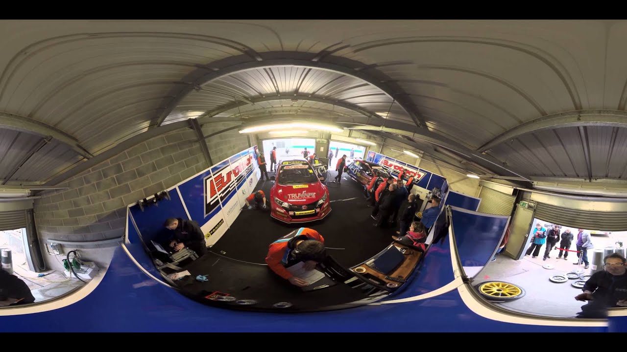 BTCC Eurotech Racing 360 Degree Video Garage - YouTube