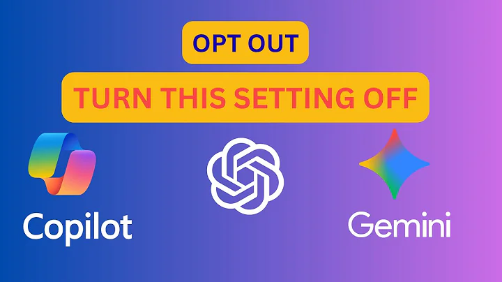 Disable AI Training Data: ChatGPT, Copilot & Gemini Settings