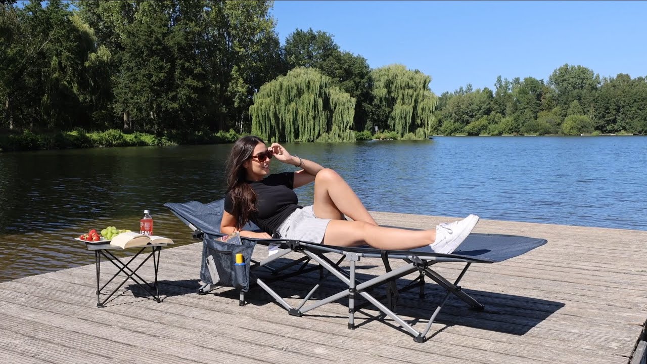 Skandika Viia Campingliege | Aufbau Video | Bequemes Feldbett mit extra großer Liegefläche
