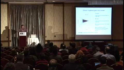 Tom Juenger at the 2011 DOE JGI User Meeting