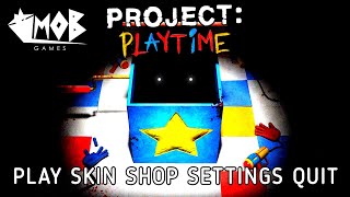 Project Playtime - Main Menu and First Starting