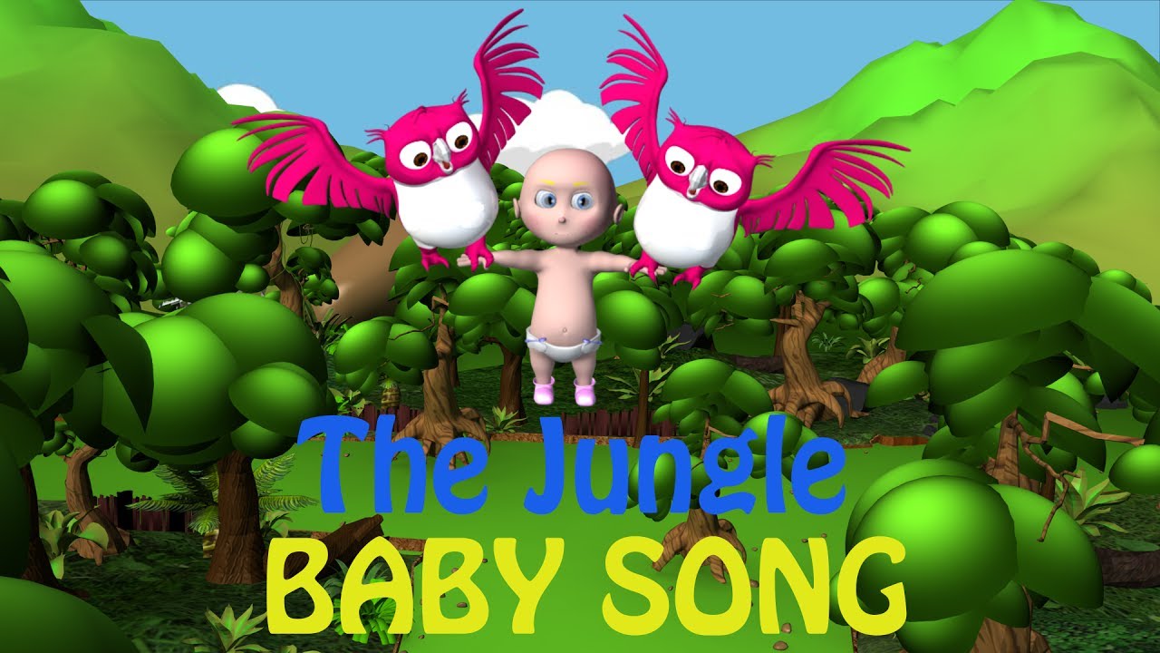 In the Jungle, the mighty jungle Nursery Rhyme Kids' Songs 3D Animation