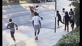 Dramatic video shows moments before a group of individuals attack 62-year-old man