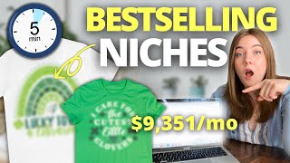 MONEYMAKING TShirt Designs in 5 MINUTES (or Less): BEST Print on Demand Niches for Spring