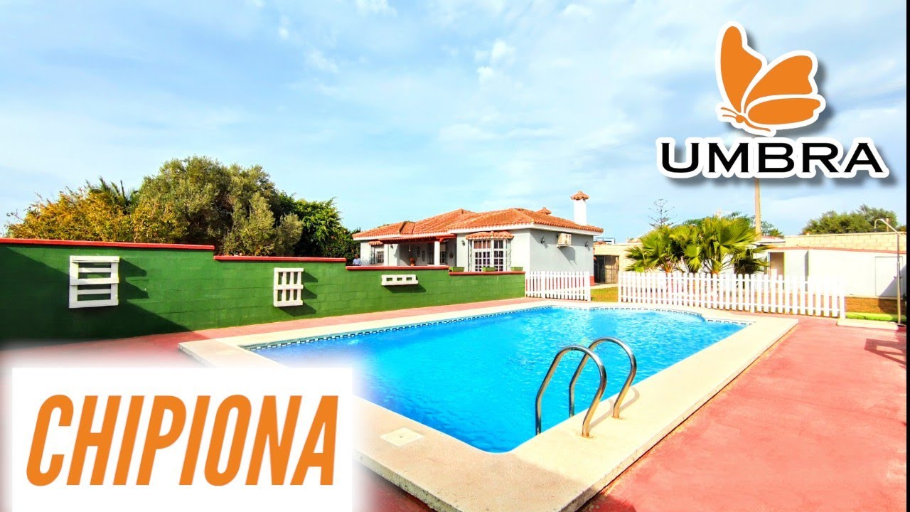 GRANDIOSO CHALET | CHIPIONA (CÁDIZ) |PARCELA 1000m² | PISCINA | 4HAB | 2WC | PLAYA | PTA BAJA | POZO