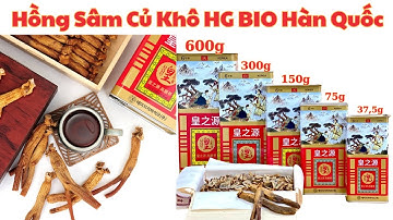 Khám Phá Hồng Sâm Củ Khô HG BIO Chính Hãng - Quà Tặng Sức Khỏe Vàng Cho Gia Đình Việt 🎁