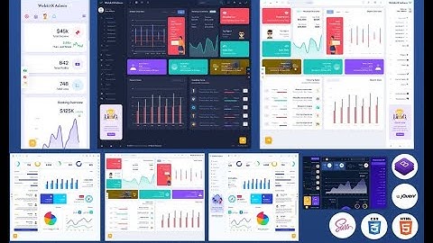 Beautiful RTL Dashboard Design of WebkitX Bootstrap Admin Template