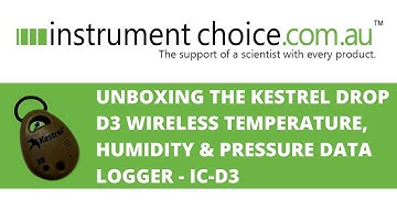 Unboxing the Kestrel Drop D3 Wireless Temperature, Humidity & Pressure Data Logger (IC-D3)