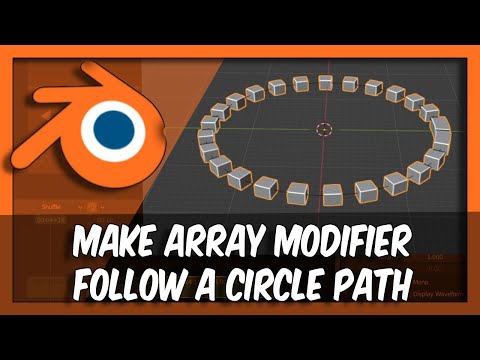 Blender Tutorial: How To Make Array Modifier Follow A Circle Path Blender