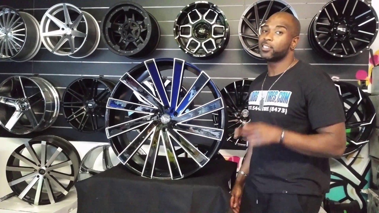 877-544-8473 28 Inch Gima 6 Nexus Concave Black Milled Wheels Chevy ...
