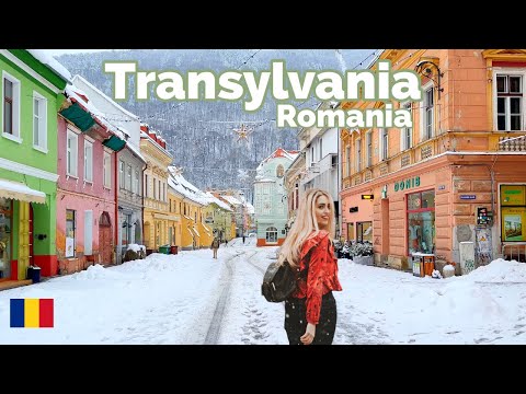 Transylvania, Romania | Sinaia | Walking Tour 4K