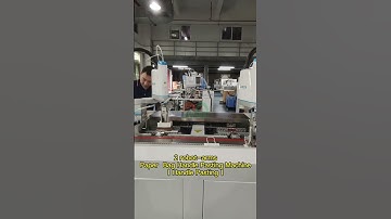 🌏Sole manufacturer of 2 robot arms #paperbag handle pasting machines in global