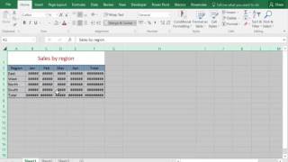 Basic Excel Unit 4.6 Adjust Row Height and Column Width 2017
