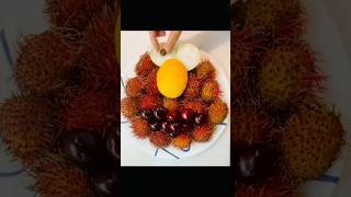 Super Easy Fun Food decoration ideas with rambutan/ Easy Food art #shorts #craft #art #elmo #fun