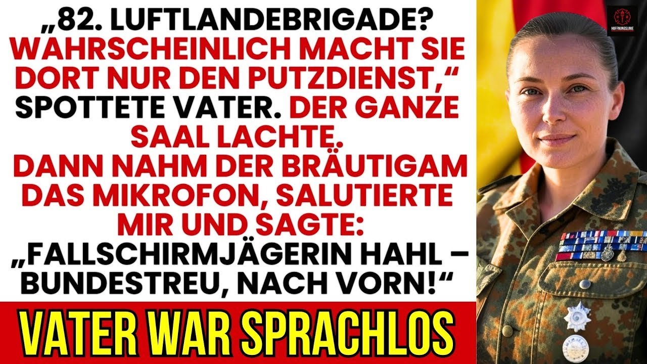 Mein Vater verspottete mich bei der Hochzeit — bis der Bräutigam salutierte