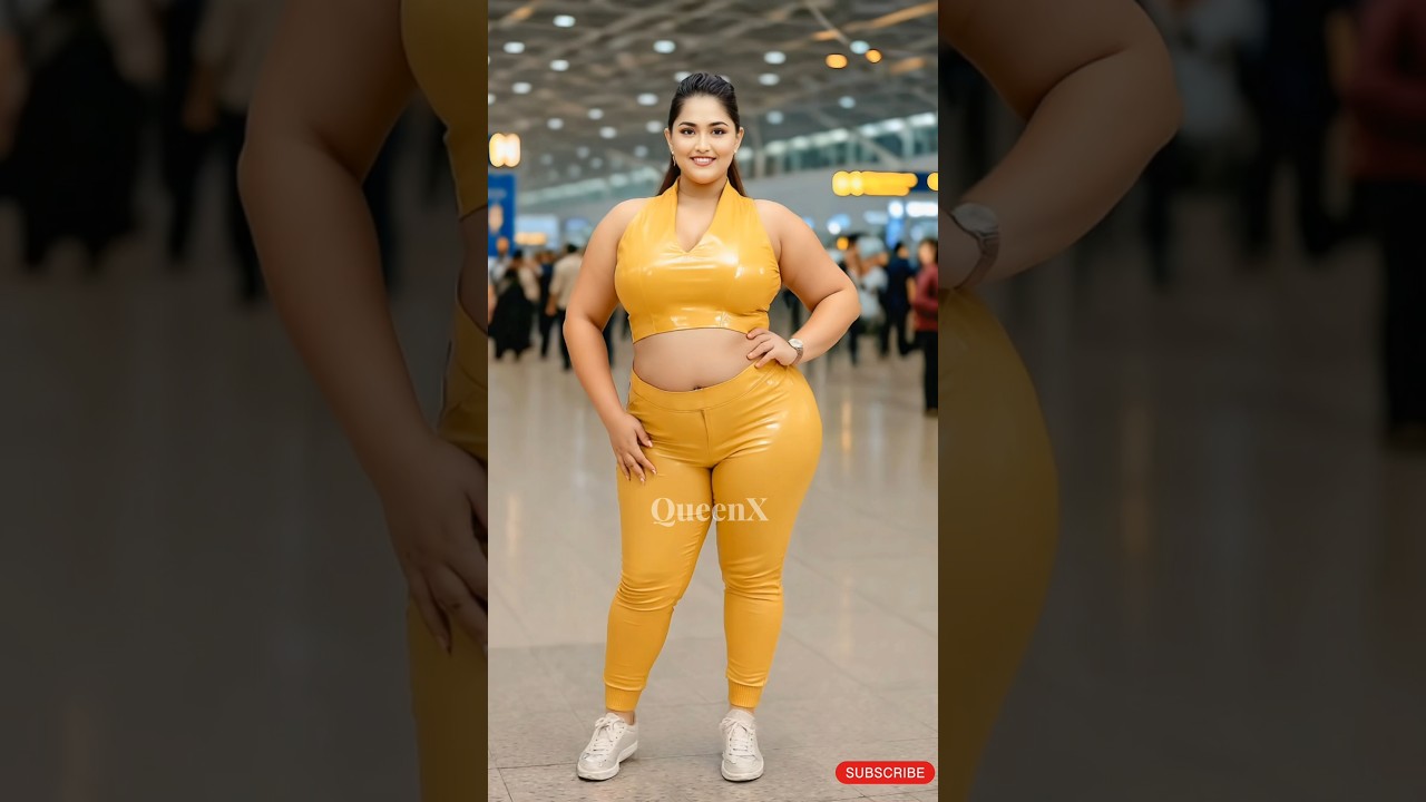 Beautiful Chubby 😍  Girl ai Dubai Airport Vibes 