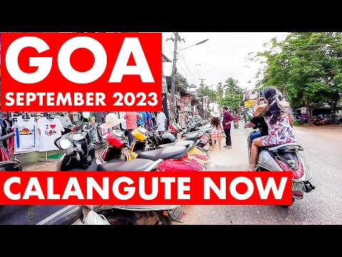 Goa - September 2023 | Calangute Beach Road | Goa Vlog | Calangute Market | Shopping |