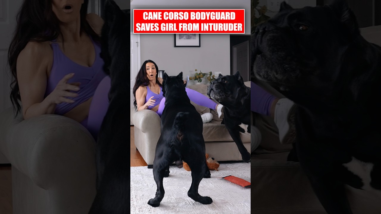 Cool Cane Corso Bodyguard Saves Girl From Intruder 