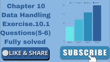 📊 Class 5 Maths | PSEB Board | Exercise 10.1 | Questions 5 & 6 Solutions/Chapter 10 Data Handling ✍️