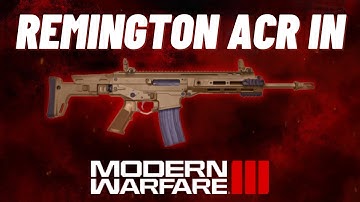 How to Build the ACR In Call of Duty MW3 - Strangely Smithed #2