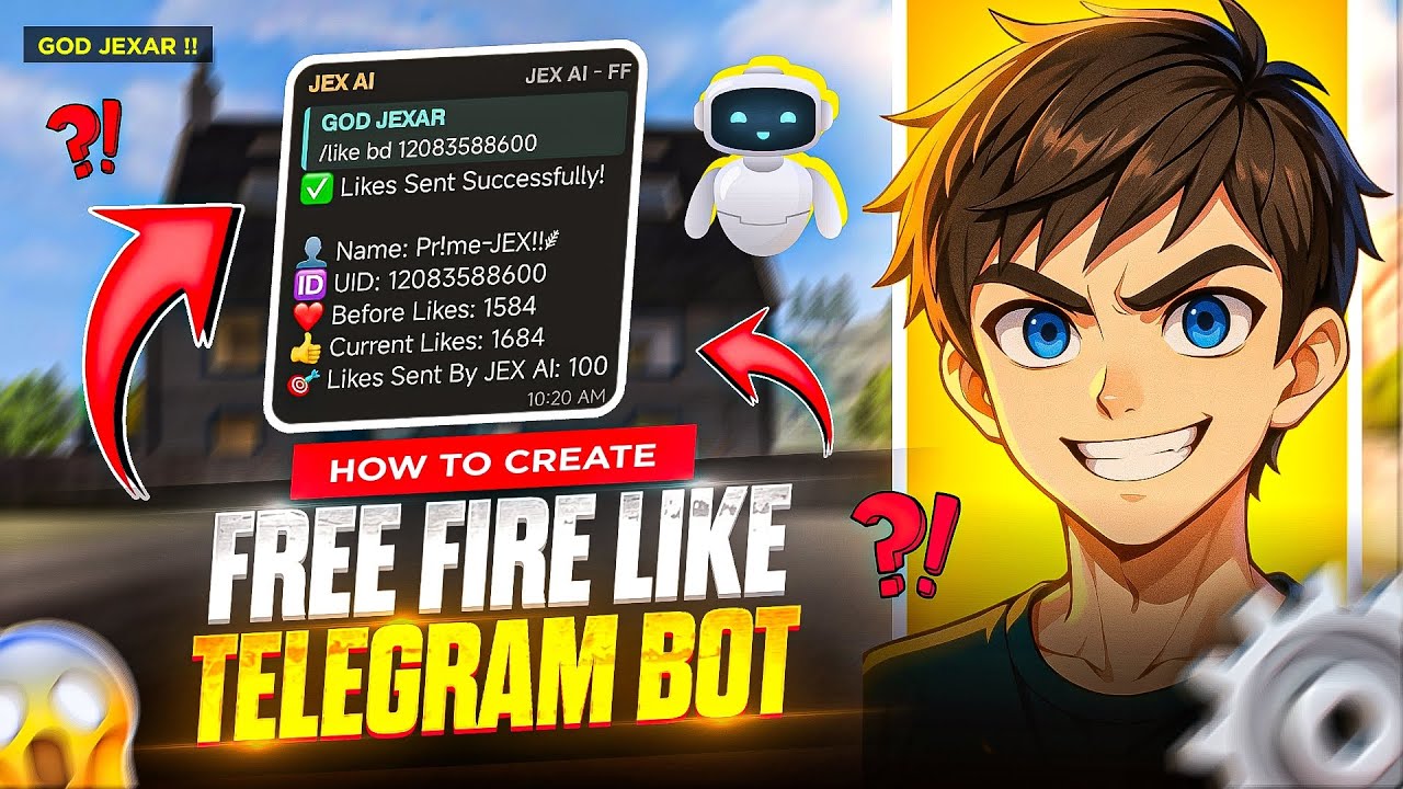 How To Create "FREE FIRE LIKE" Telegram Bot 🤖 || Free Fire का Like Bot कैसे बनाए?!!