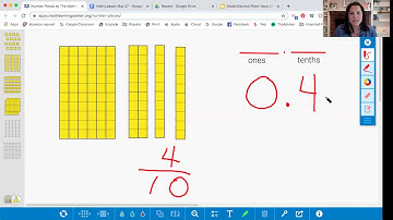 Decimals: Representing Tenths with Base 10 Blocks (Minilesson)