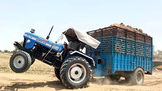 Sonalika di 50 sikander tractor | heavy loaded | tractor in dumfer stuck |