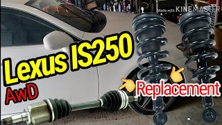 DIY Part1! Lexus Front Struts, Coils & Cv Axle
