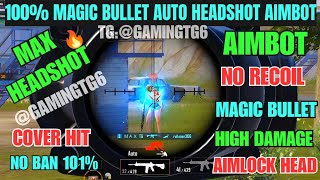 Bgmi44 Magic Bullet No Recoil Config  Bgmi No Recoil Aimbot Headshot Obb 44 100 Safe No Ban 