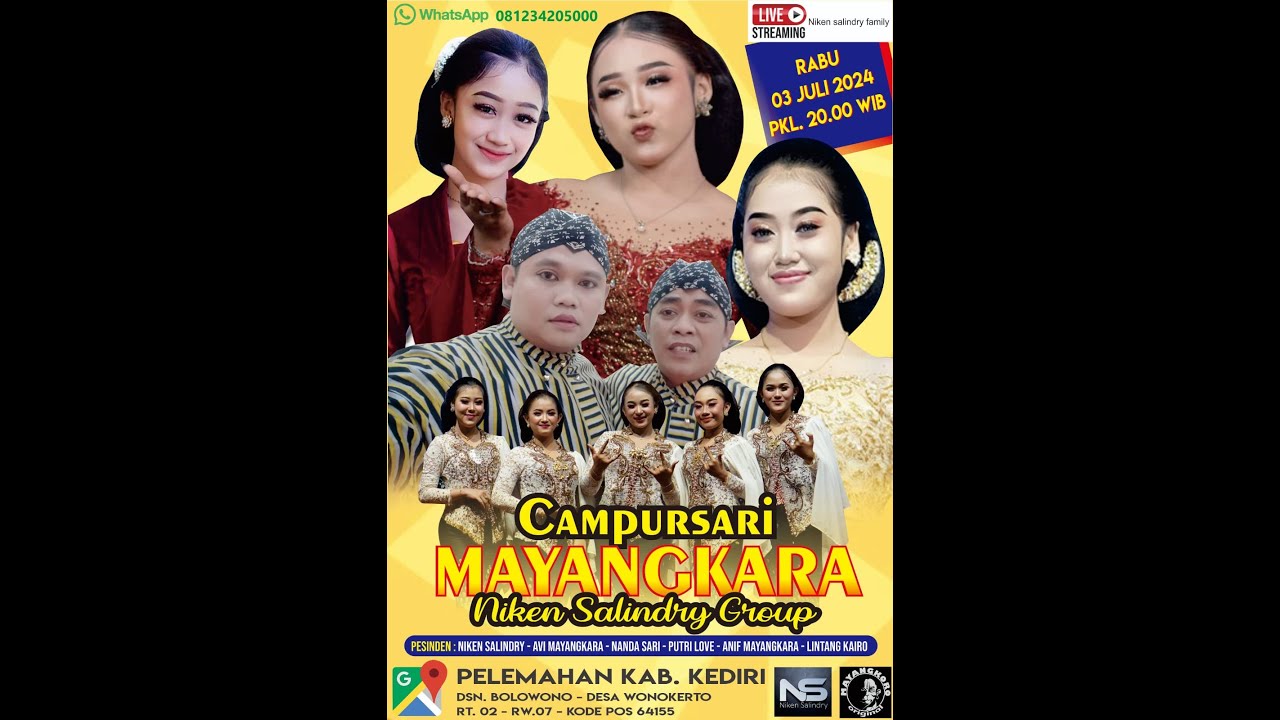 LIVE NIKEN SALINDRY BT CAK KOMET DODOK - CAMPURSARI MAYANGKARA BOLOWONO WONOKERTO KEDIRI