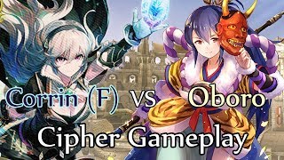 Fire Emblem Cipher 0 Gameplay: Corrin (F) vs Oboro