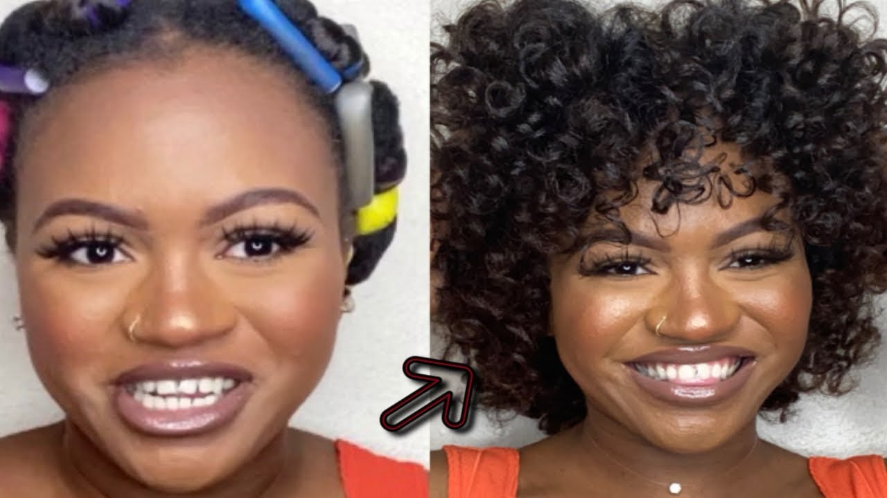 how-to-curl-afro-hair-without-heat-youtube