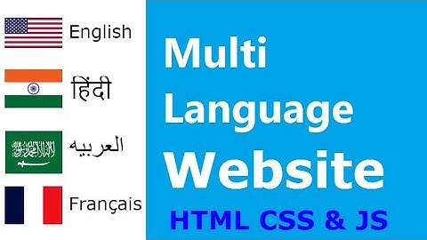How to make your website with Multi Language | Multiple Languages