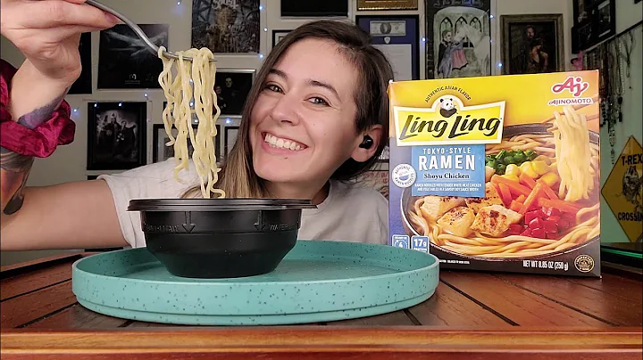 Trying FROZEN Tokyo Ramen  Ling Ling MUKBANG